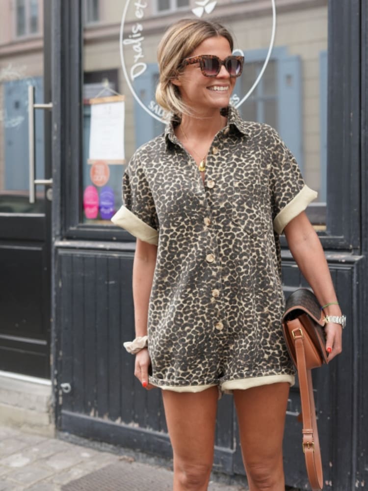 Disa™ - Mini Leopard Romper