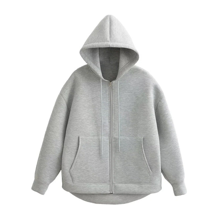 Lykke™ - Oversized Zip Hoodie med Dubbel Ficka