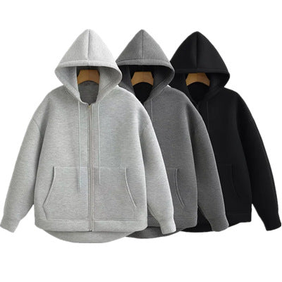 Lykke™ - Oversized Zip Hoodie med Dubbel Ficka