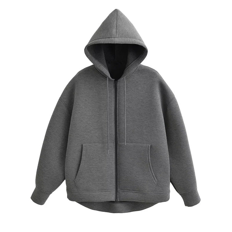 Lykke™ - Oversized Zip Hoodie med Dubbel Ficka