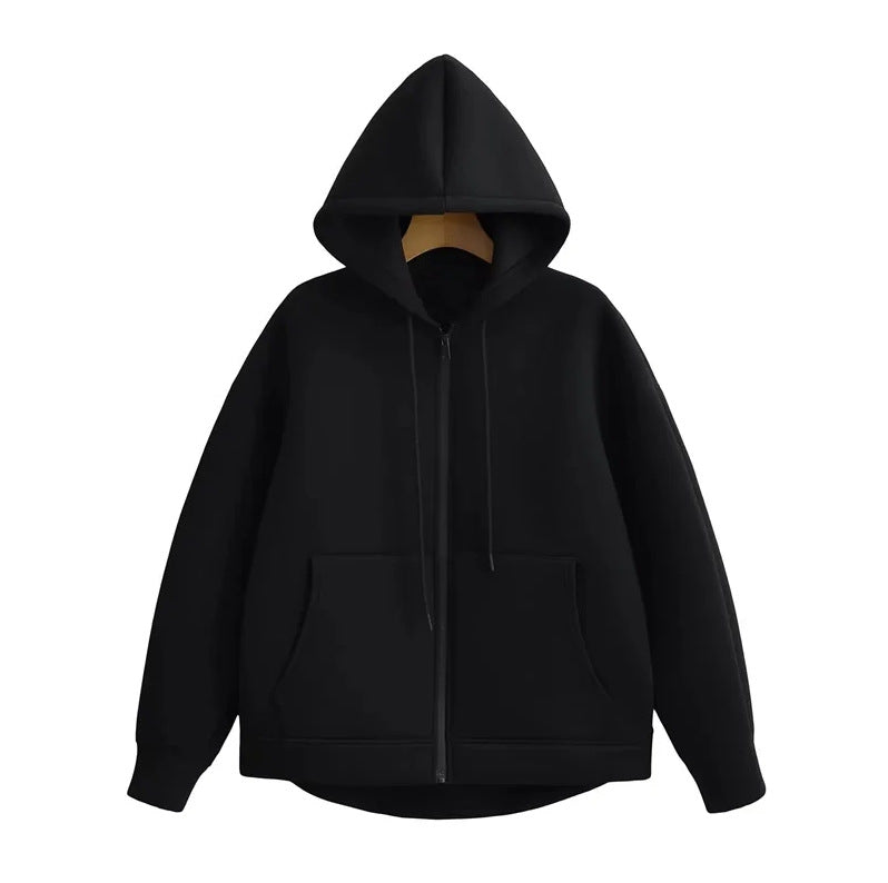 Lykke™ - Oversized Zip Hoodie med Dubbel Ficka