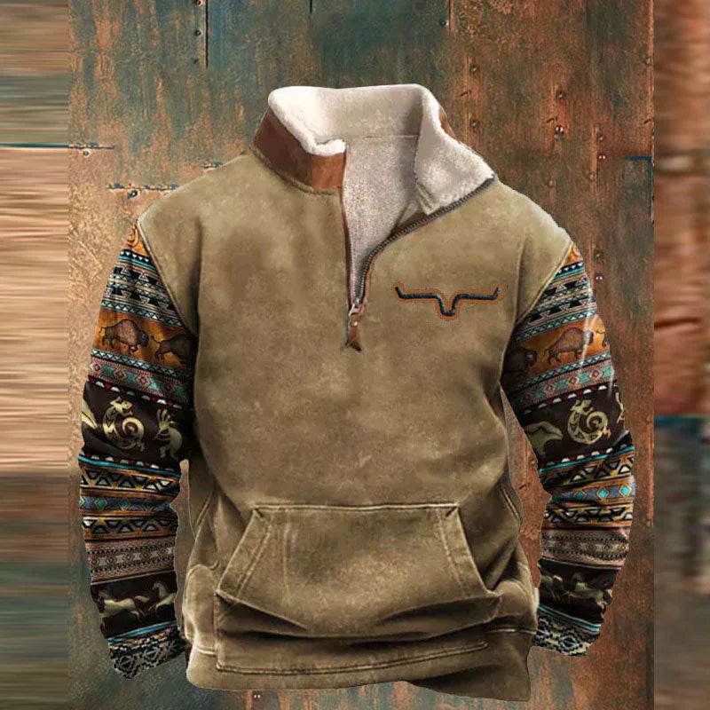 Dane | Quarter Zip-Up tröja med dragkedja