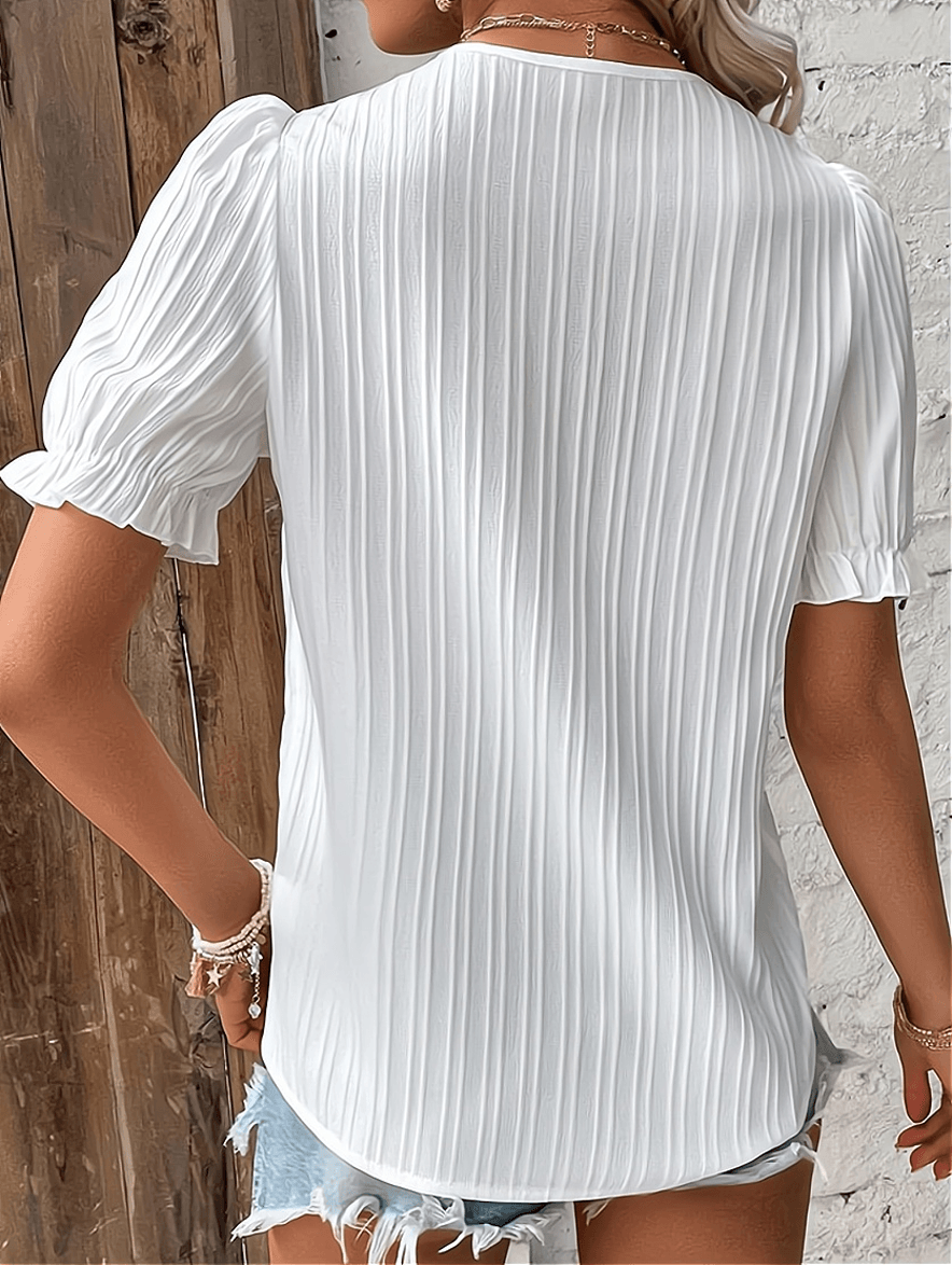 Elly Shirt | Elegant damskjorta med spets