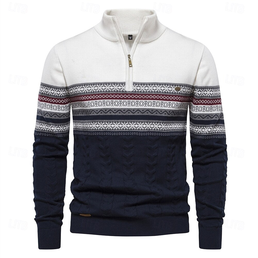 Davie™ - Half Zip Stickad Pullover