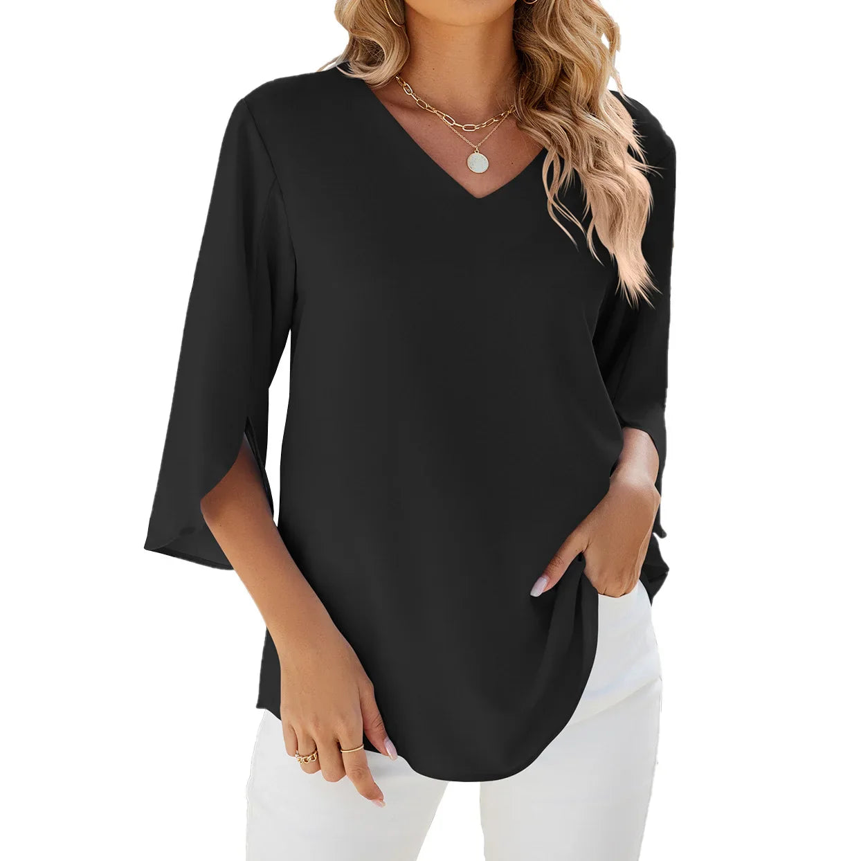 Sophie™ - V-ringad blus