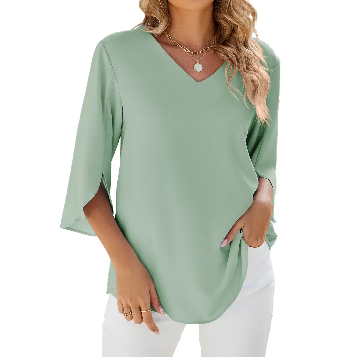 Sophie™ - V-ringad blus