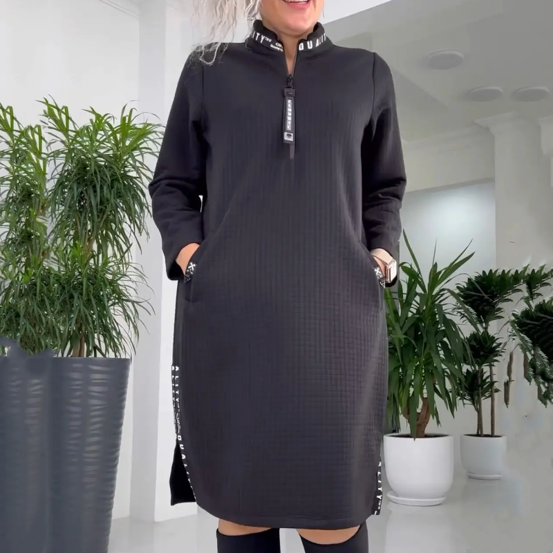 Amely™ - Löst Sittande Oversized Midiklänning